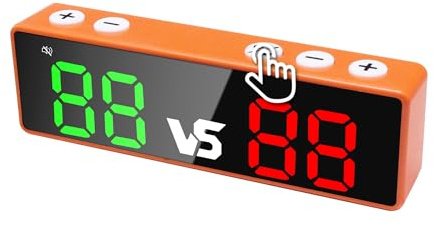 Tragbare LED-Digital-Anzeigetafel – USB-wiederaufladbarer Mini-Punktezähler für Basketball, Tischtennis, Cornhole, Volleyball, Darts – Indoor- und Outdoor-Sportspiele
