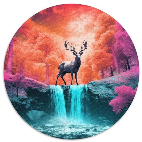 Lonely Deer Jigsaw Puzzles for Adults Gifts 1000 Pieces Challenging Games Home Decors Brainteasing Animals Jigsaw Puzzle for Adults And Kids 1000pcs (67.5x67.5cm)