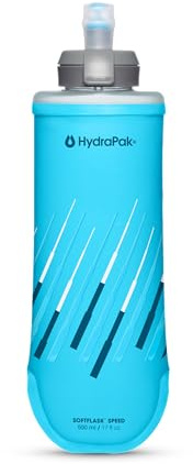 HydraPak SoftFlask Speed 500ml - Compressible Soft Bottle Water Bottle, Perfect Fit for Hydration Vests and Running Packages with Easy Open Cap (500ml/17oz)