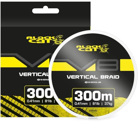 Black Cat V8 Vertical Schnur 0.41mm 37kg - 300m Angelschnur