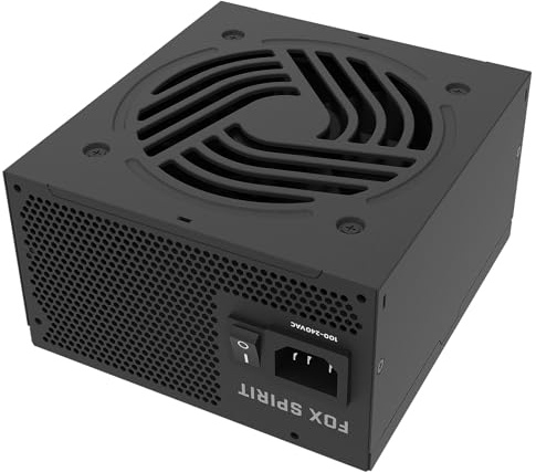 Fox Spirit HG 1000 - Alimentation PC 80PLUS Gold 1000W - 100% modulaire - ATX 3.1 - Câble PCIe 5.1 / 12V-2x6 - JP Cap condensateur Primaire Japonais - Format ATX/EPS - Très Haut rendement