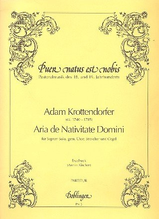 Aria de Nativitate Domini: Lost's Brüder für Orgel, Kontrabass, Chor, Violine, Solo - Partitur