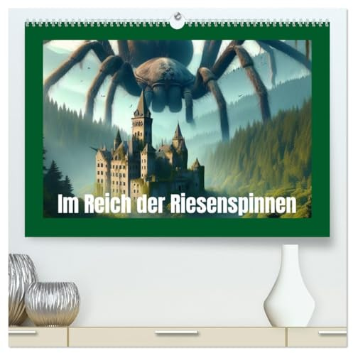 Im Reich der Riesenspinnen (hochwertiger Premium Wandkalender 2026 DIN A2 quer), Kunstdruck in Hochglanz: Die fantastische Welt gigantischer ... zum Leben erwacht. (CALVENDO Kunst)