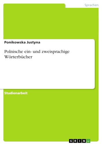 Polnische ein- und zweisprachige Wörterbücher