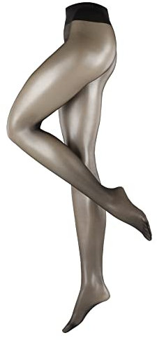 ESPRIT Damen Strumpfhose 20 DEN W Ti transparent einfarbig 1 Stück, Schwarz Black 3000, 36-38