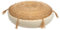 Atmosphera - Bodenkissen Rituality aus Jute D 38 cm - Beige