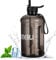 VENNERLI Water Bottle with Straw 2.2L Water Jug Tough Leak Proof BPA Free Reusable Durable Half Gallon Gym Bottle Portable for Outdoor Sports Fitness School