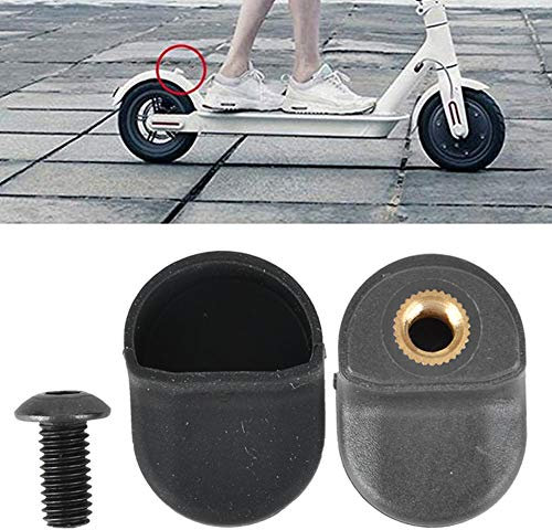 BORDSTRACT Gancio parafango Posteriore, Manicotto in Gel di silice Adatto per Scooter Elettrico Xiaomi M365 2 Pezzi(Nero)