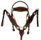 Hulara Top Grain Buff Leather Western Zaumzeug und Vorderzeug Set Headstall und Vorderzeug Western Tack Set Horse Chest Collar Western Zaumzeug Set Horse Headstall und Vorderzeug