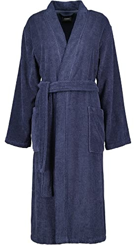 Cawö Home Bademäntel Damen Kimono Uni 826 blau - 17 XS