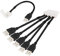 PNGKNYOCN Conector de Tira de luz LED USB de 8 mm USB a 2 Pines Clip de Tira de luz sin Soldadura de 8 mm de Ancho para Tiras de luz LED 3528 5050 (Paquete de 6)