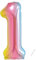 Ballons Chiffre de 1 ans - 101 CM arc-en-ciel Ballon Anniversaire Décoration d'anniversaire Ballon Helium Anniversaire Ans Deco Anniversaire