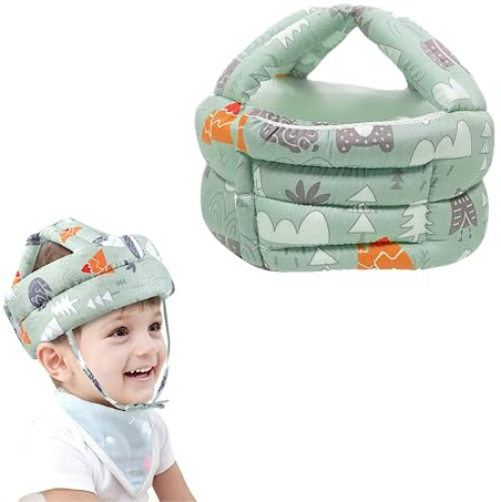 Anti-Kollision Baby Helm, Verstellbarer Kopfschutz für 6-15 Monate, Schutzhelm für Laufen und Sitzen Lernen