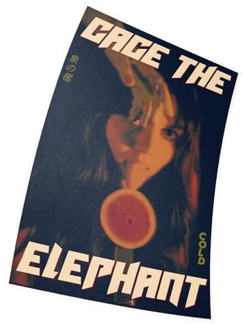 Cage The Elephant Poster Größe 11 x 17(28 x 43 cm) Dekorative Rahmenloses Kunst Geschenk Leinwand Poster