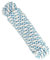 Polyester Rope Cord. Paracord. Braided High-Tenacity Nylon Cord. 8MM * 10M, Made in Spain. White with Blue