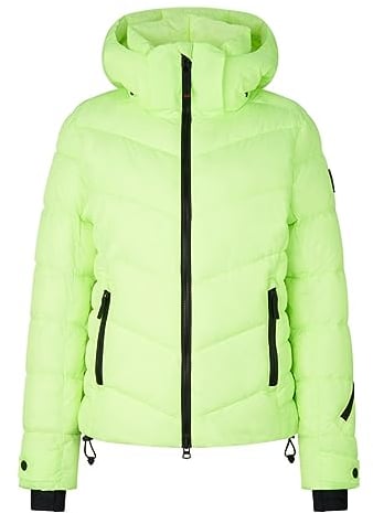 Bogner Fire + Ice Ladies Saelly2 I Grün - Wasserabweisende luxuriöse Damen Jacke, Größe 38 - Farbe Fluo Green