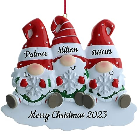 Personalisierter Weihnachtsbaumschmuck 2023, Namen von Familienmitgliedern, Weihnachtsschmuck, individuelle Weihnachtsdekorationsgeschenke