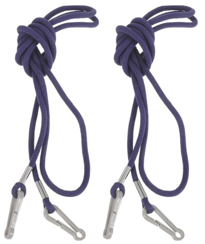 2 Pièces Mitaines Corde -Perte Corde pour Corde d'hiver Élastique Sangle Clip Lanière Hiver Chapeau Clip Gardien Porte-Clés Sangle Nylon Grabber