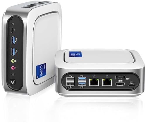 AWOW Mini PC Wi-11 Pro mit i9-11900H (8C 16T, bis zu 4.9Ghz), 16GB DDR4 512GB NVME SSD Mini Computer with WiFi 6 BT 5.2 4K Triple Display Type-C Dual 2.5G LAN (16+512GB)