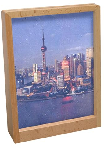 marysgift Glasbilderrahmen Holz Bilderrahmen DIN Ideal für Fotos, Poster, Kinderzeichnungen & Kunst - Dekoration für Kinderzimmer & Wohnbereich (XK00105,8)