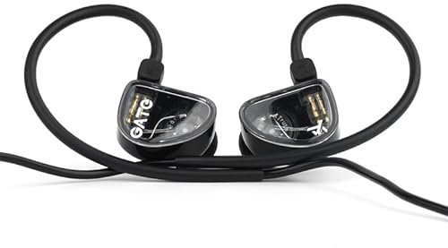 Truthear Gate In-Ear-Kopfhörer, dynamischer Treiber, 3,5 mm, austauschbares Kopfhörerkabel, ohne Mikrofon, Schwarz