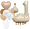 DazzJoy Dino Geburtstagsdeko 1 Jahr Junge, Dino Luftballon 1. Geburtstag Junge Mädchen, Dino Geburtstag Deko 1 Jahr Junge, 1 Jahr Geburtstag Junge, Dinosaurier Happy Birthday Ballon1 Geburtstag Junge
