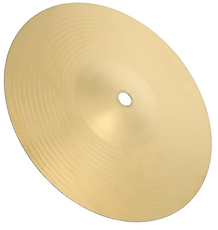 HEMOTON 8 Zoll Jazz Schlagzeugbecken aus Messing Leicht zu Montieren und Verformbar Schlagzeugzubehör für Schlagzeug Satz