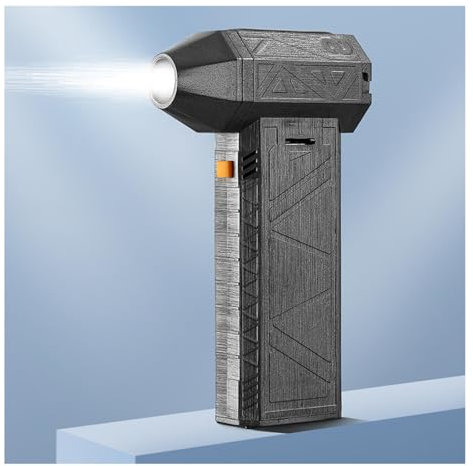 MWSHIYUQING Mini Turbo Violent Fan 130000rpm Compressed Air Dust Collector , Mini Jet Blower 3-In-1 Violent Fan, Vacuum Cleaner, Window Hammer , Small Jet Fan Blower Remove Pet Hair