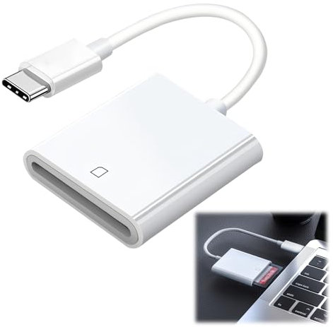 Lecteur de Carte SD USB C Adaptateur OTG SD vers Type C pour iPhone 15/15 Plus/15 Pro/15 Pro Max,MacBook Pro M1 Air,iPad Pro/Air,iMac,Surface,Galaxy S24 Adaptateur Carte de Caméra SD
