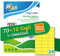 Tico Italia LP4FG-7036P Neon Gelb Klebeetiketten, 70 + 10 extra Blatt, rechteckig 70x36mm, 24 Etiketten pro Blatt, permanent klebend, Laser- und Tintenstrahldrucker