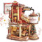 ROKR Puzzle 3D en Bois Dream Gift Factory Boîte à Musique Maquette à Construire Modelisme Construction Adulte Cadeaux Noël et d'anniversaire Créatifs EAB01