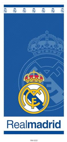 New Import Toallas de Playa Real Madrid | Microfibra 100%, Secado Rápido y Diseño Exclusivo (140x70 cm)