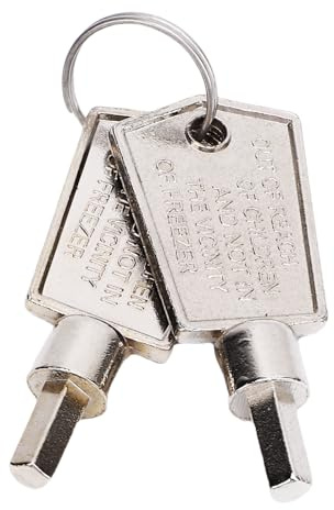 Zerodis Aluminum Alloy Freezer Key, Sturdy & Portable Refrigerator Door Key Replacement for GE