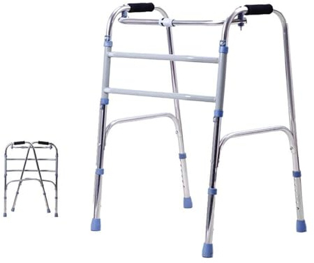 Faltbarer Gehwagen for Erwachsene, Mobilitäts-Gehhilfe for Erwachsene, 2-in-1-Rollator, Gehhilfe for ältere Menschen, höhenverstellbar rehabilitation gehhilfe