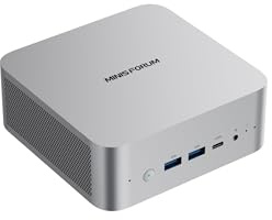 MINISFORUM AI X1 Mini PC, AMD Ryzen AI 9 HX 470, (12C/24T, up to 5,2 GHz,86 TOPS), Radeon 890M, 32 GB DDR5 RAM, 1 TB PCIe 4.0 SSD,2 x USB4, OCuLink, Quad 4K Output, Wi-Fi 7, 2.5GbE