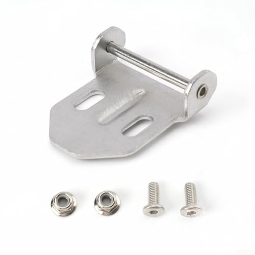 Motorcycle Side Pannier Mounting Kit with Rear Trunk Hooks Stainless Steel Screws and Nuts for Aluminum Luggage Case Fastening (Rear Hook B)