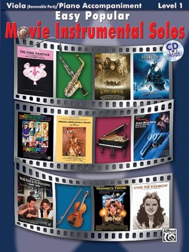 Easy Popular Movie Instrumental Solos (for Strings): Viola / Piano Accompaniment (incl. CD) (Pop Instrumental Solo Series)