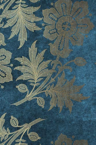 Blue Floral Velvet Composition Notebook - Small Unruled Notebook - 6x9 Blank Notebook (Softcover Journal / Notebook / Sketchbook / Diary) (6x9 Blank Softcover Notebook, Band 133)
