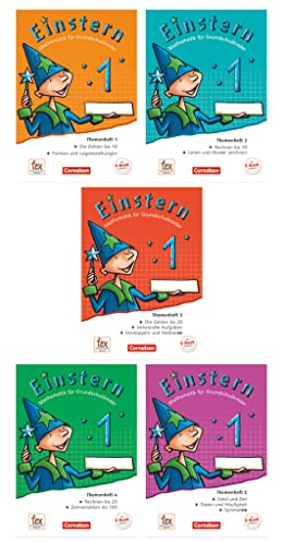 Einstern: Mathematik für Grundschulkinder, Teil 1. Verbrauchsmaterial - Themenheft 1. Die Zahlen bis 10, Formen und Lagebeziehungen: Themenhefte 1-5 ... (Einstern, Ausgabe 2015, Band 1)