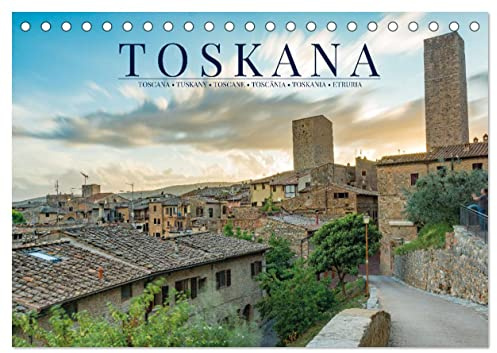 Motive der Toskana (Tischkalender 2026 DIN A5 quer), CALVENDO Monatskalender: Versinken Sie in der bezaubernden Landschaft der Toskana. (CALVENDO Orte)