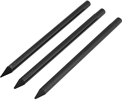 Holzkohle Bleistifte, Kohlezeichnung Kunst Set, Woodless Bleistift, Schwarz Kohle Bleistift, Schule Zeichnung Skizzieren Malerei Kunst Bleistifte Set(3 Pcs)
