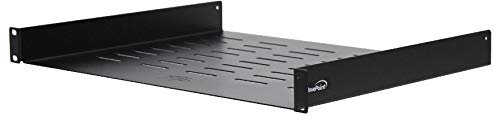 NavePoint Universal Rack bandeja con ventilación estante 1U negro 14 (350 mm de profundidad) no labios