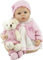 ZIYIUI Reborn Puppe 22 Zoll 55 cm Lebensecht Baby Reborn Mädchen Handgemacht Weiche Vinyl Silikon Reborn Babypuppen Neugeborenes Mädchen Junge Spielzeug Geschenk