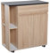 HOMCOM Kitchen Storage Trolley Cart Cupboard Rolling Island Shelves Cabinet With Door and Drawer Locking Wheels