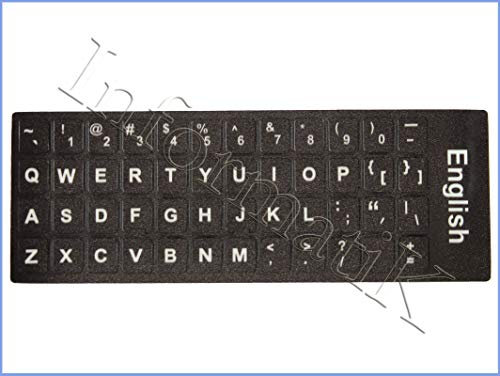 HeavFYj Russian Spanish English French Letters PC Laptop Computer Keyboard Stickers - English