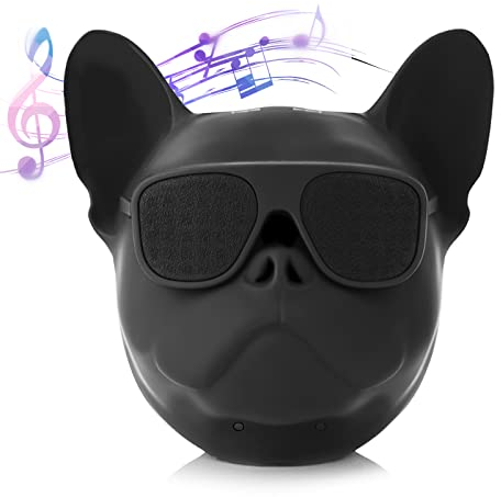 Enceinte créative en Forme de Chien, Lecteur de Musique Portable avec Son stéréo en Forme de Chien Haut-Parleur sans Fil Bluetooth