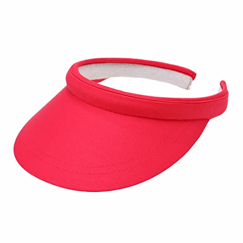 mh michael heinen Damen Visor, Sonnenhut, Schirmmütze, Sonnenschild, Sonnenvisier, Kopfbedeckung gepolstert, Flex-Verschluss, leicht, luftig rose OS