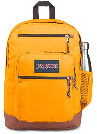 JanSport Cool Student 15-inch Laptop Backpack - Classic School Bag, Spectra Yellow