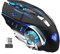AULA SC100 Wireless Mouse Rechargeable, with 800mAh Battery, RGB Breathing Backlight, DPI Adjustable Ergonomic Optical Metal PC Laptop Desktop Computer Cordless Gaming Mice for Office/Games (Black)