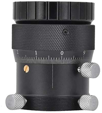Porte-oculaire hélicoïdal de 1,25 Pouce, Monture d'interface en Alliage d'aluminium à Double viseur de réglage hélicoïdal 10 mm de focalisation pour astrophotographie du télescope astronomique